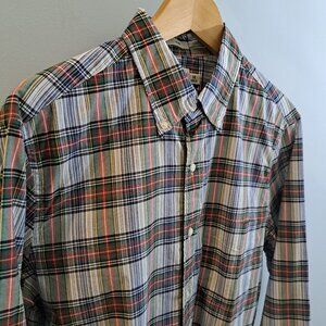 J. Crew Men's Medium Slim Fit Secret Wash Long Sleeve Button Down Style #BN127